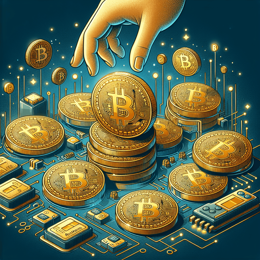 比特幣, professional blog illustration, high quality, suitable for blog post, no text or watermarks
