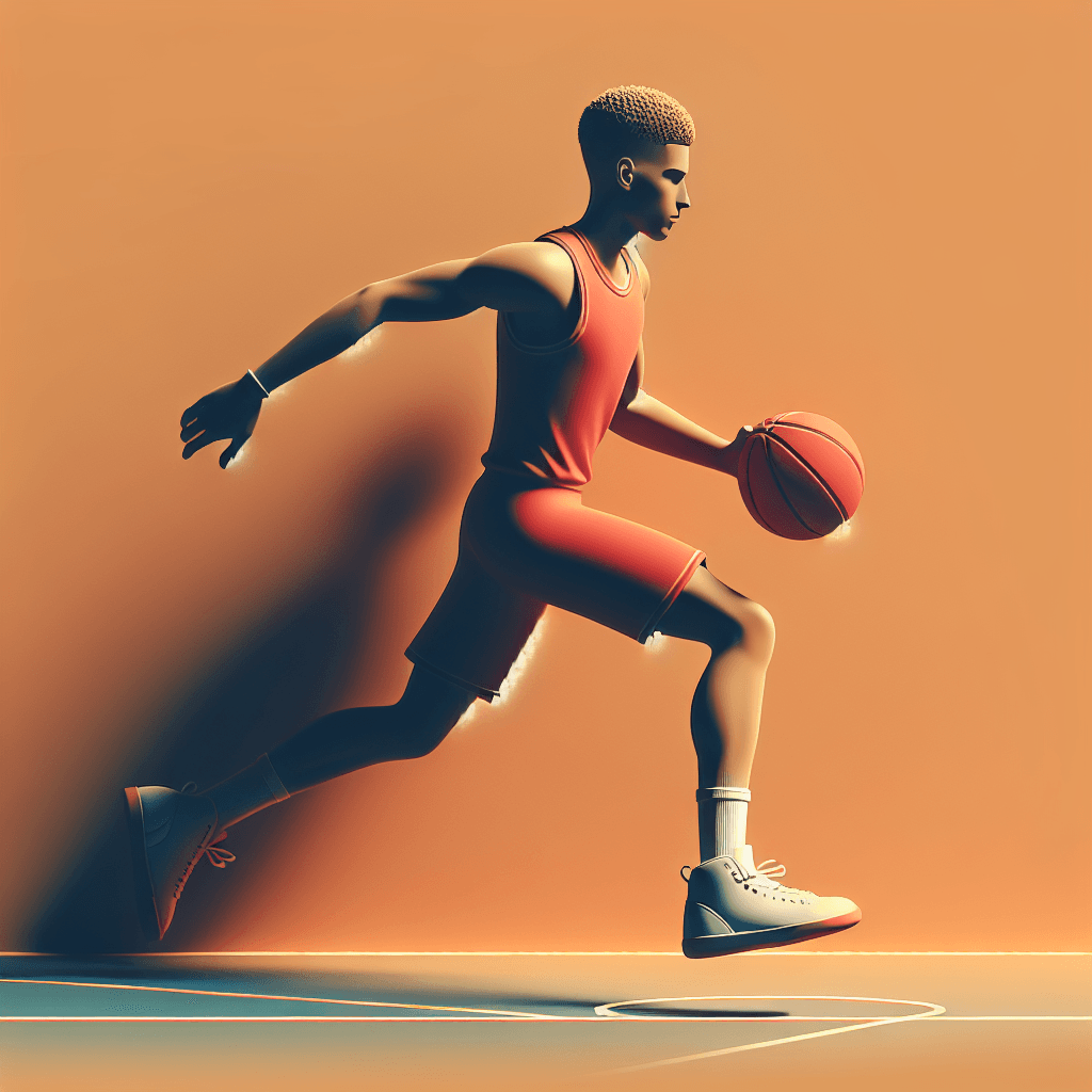 NBA選秀狀元佛萊格獨行俠選中 詹姆斯曾讚全能型球員, clean and minimalist design, high quality, suitable for blog post, no text or watermarks