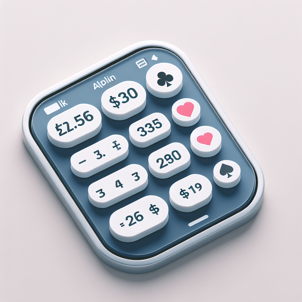 德州撲克計算app, clean and minimalist design, high quality, suitable for blog post, no text or watermarks