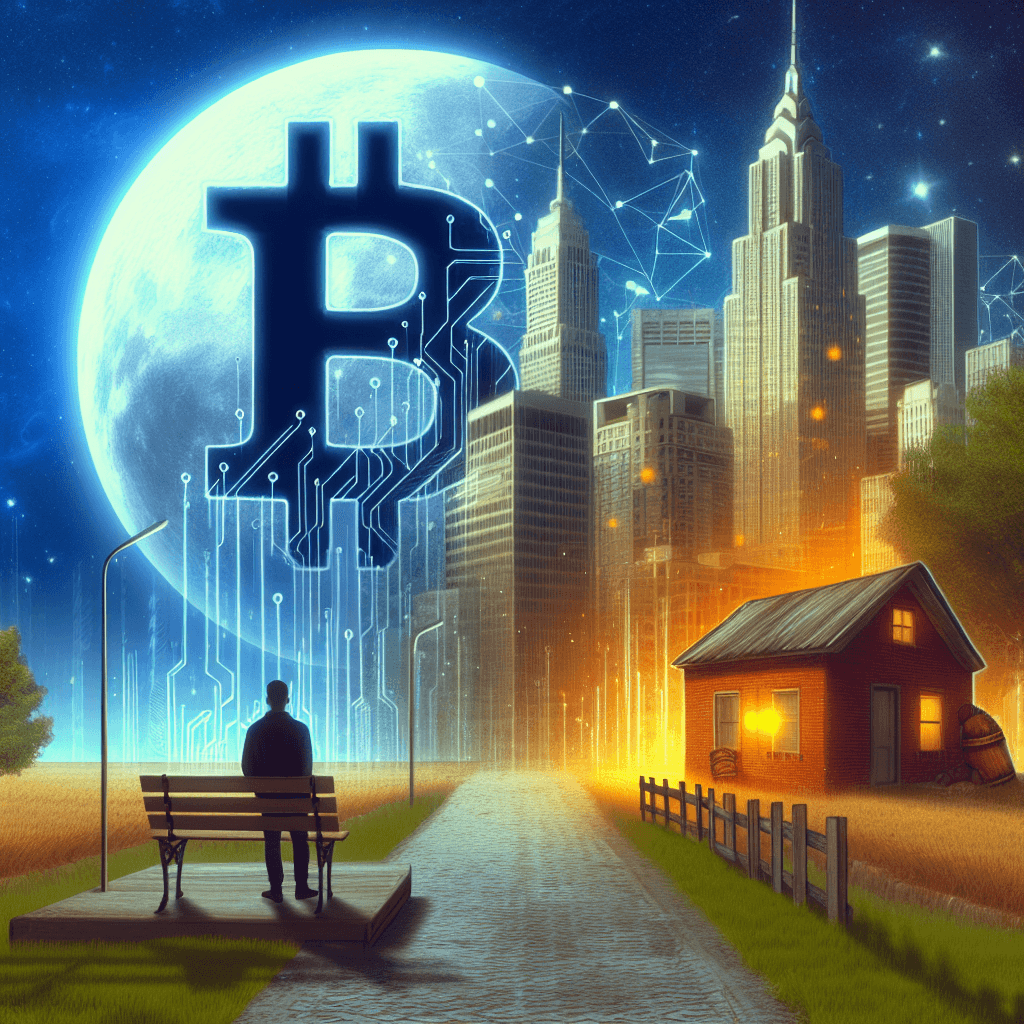 比特幣一路高歌，比特幣網路卻成了鏈上鬼城？, modern digital art style, high quality, suitable for blog post, no text or watermarks