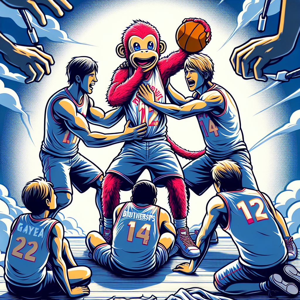 兄弟痛失勝利！桃猿再見安逆轉收尾, professional blog illustration, high quality, suitable for blog post, no text or watermarks