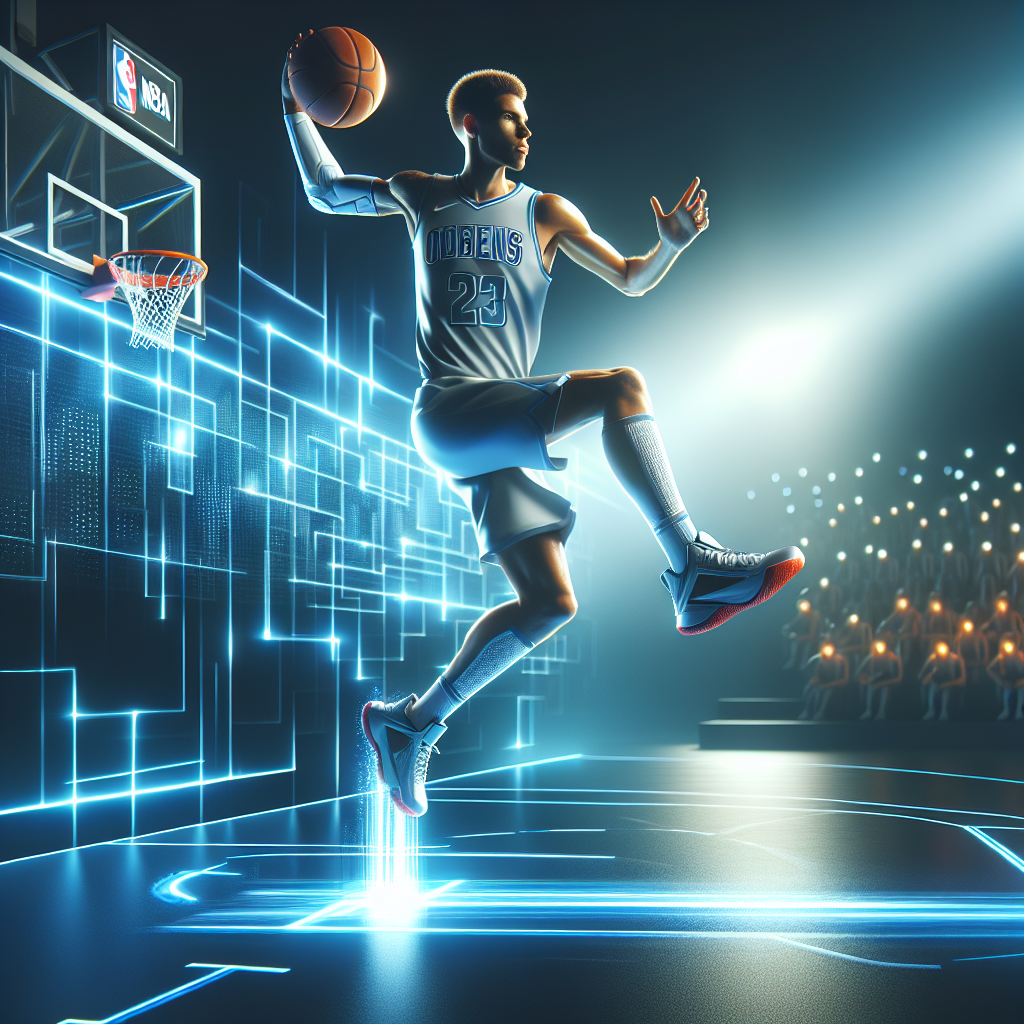 小a辣 nba, modern digital art style, high quality, suitable for blog post, no text or watermarks