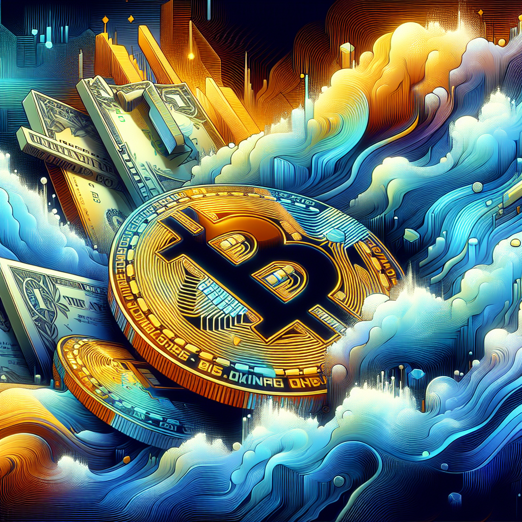 比特幣價格美金, modern digital art style, high quality, suitable for blog post, no text or watermarks