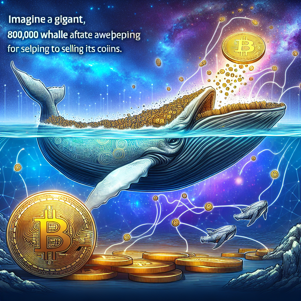 沈睡14年的「8萬枚比特幣巨鯨」準備賣幣砸盤？已轉上萬枚至Galaxy Digital, modern digital art style, high quality, suitable for blog post, no text or watermarks