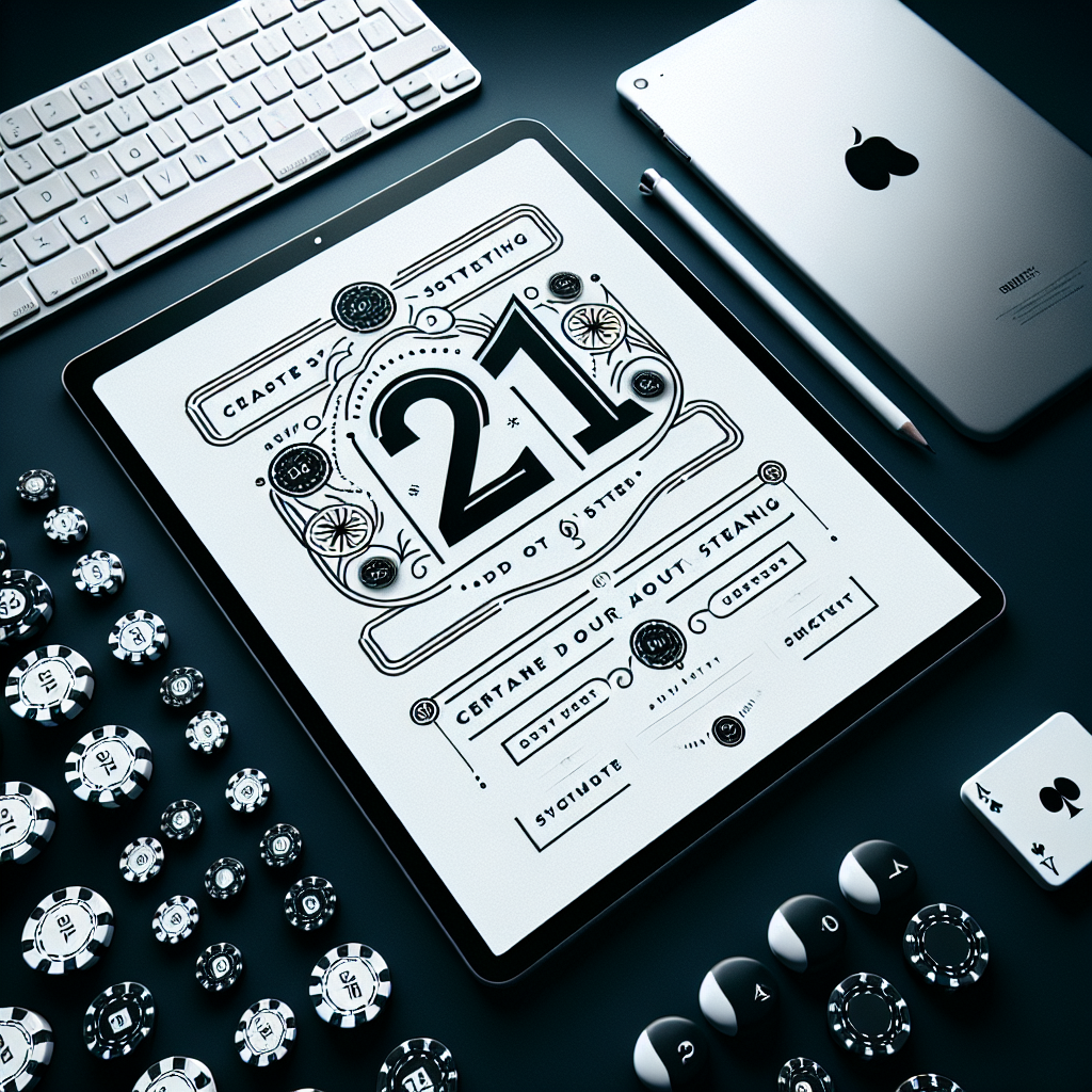 21點破解, clean and minimalist design, high quality, suitable for blog post, no text or watermarks