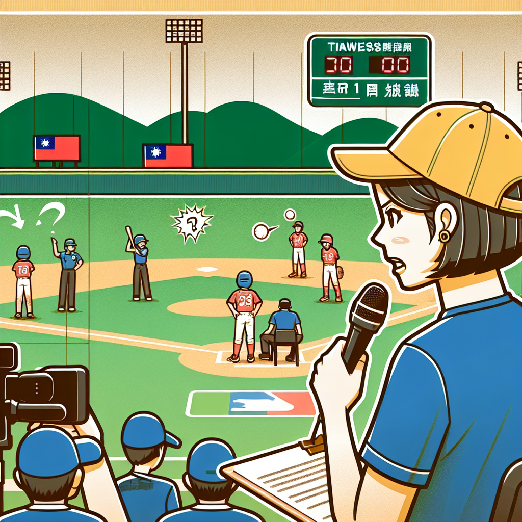 U12世界盃棒球賽複賽兩度抗議 台灣教頭賽後說明, clean and minimalist design, high quality, suitable for blog post, no text or watermarks