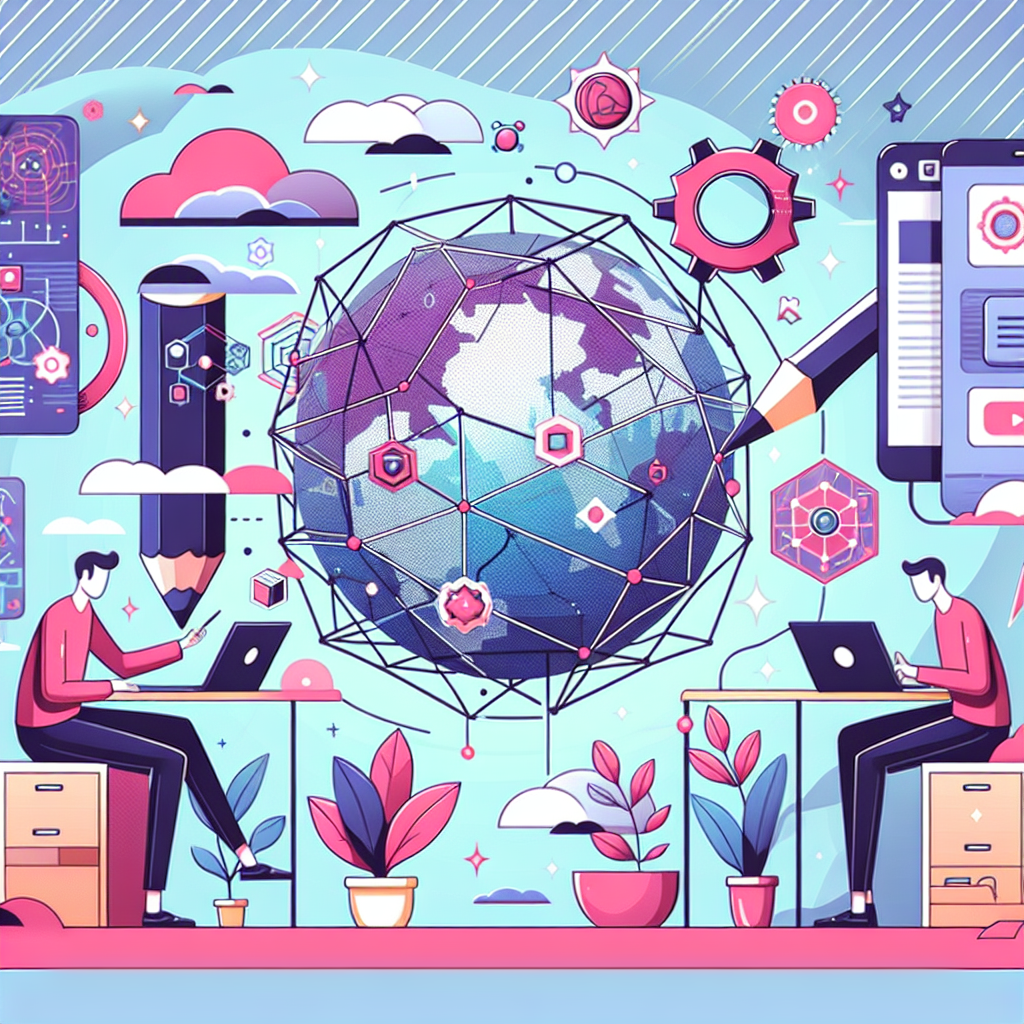 元宇宙官网, professional blog illustration, high quality, suitable for blog post, no text or watermarks