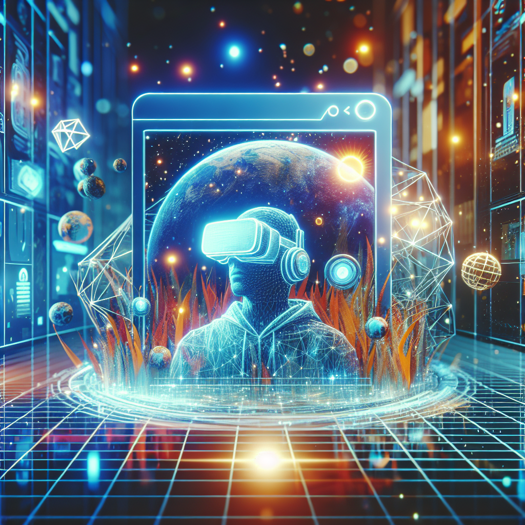 元宇宙官网, modern digital art style, high quality, suitable for blog post, no text or watermarks