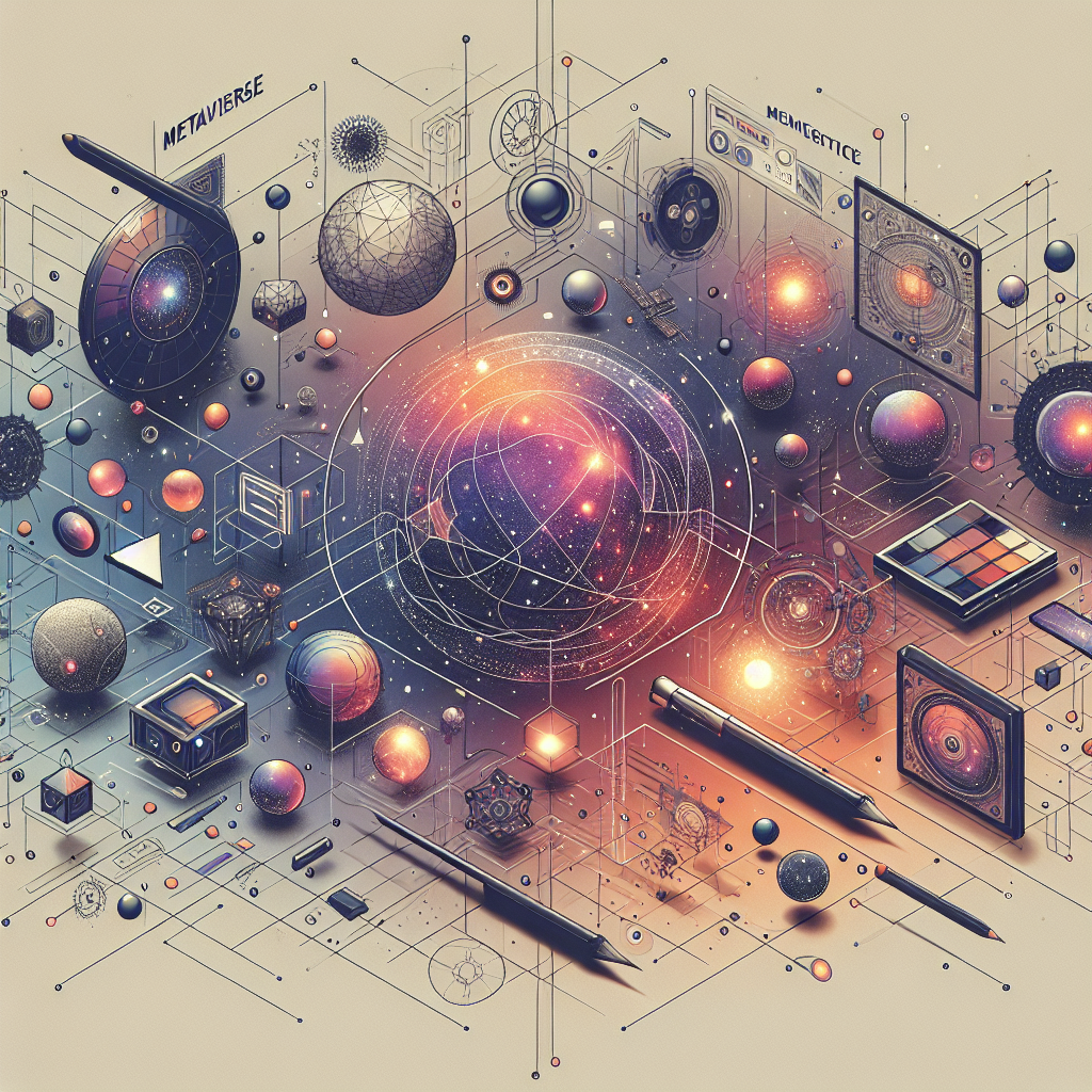 元宇宙是什么意思, modern digital art style, high quality, suitable for blog post, no text or watermarks