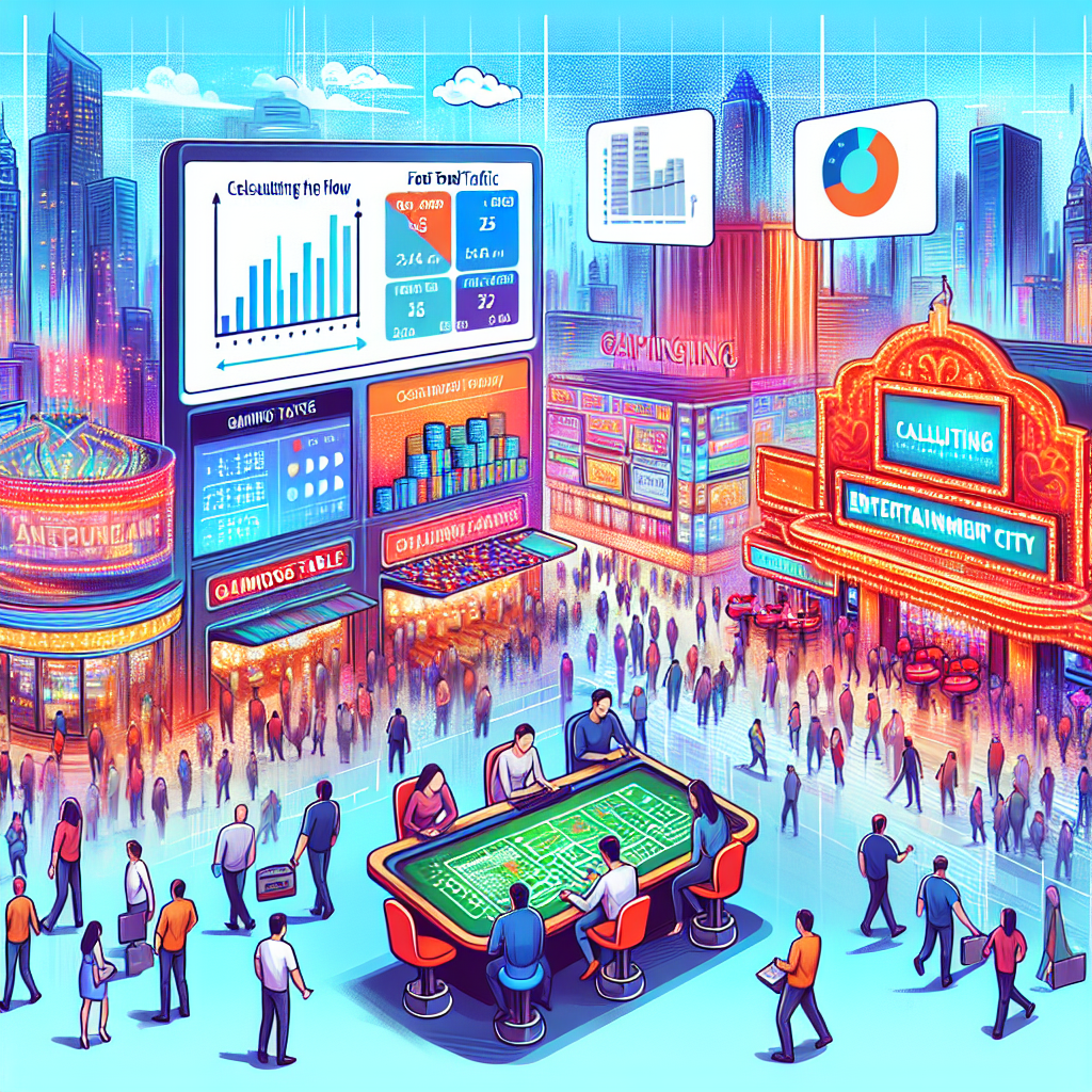 娛樂城流水計算, professional blog illustration, high quality, suitable for blog post, no text or watermarks