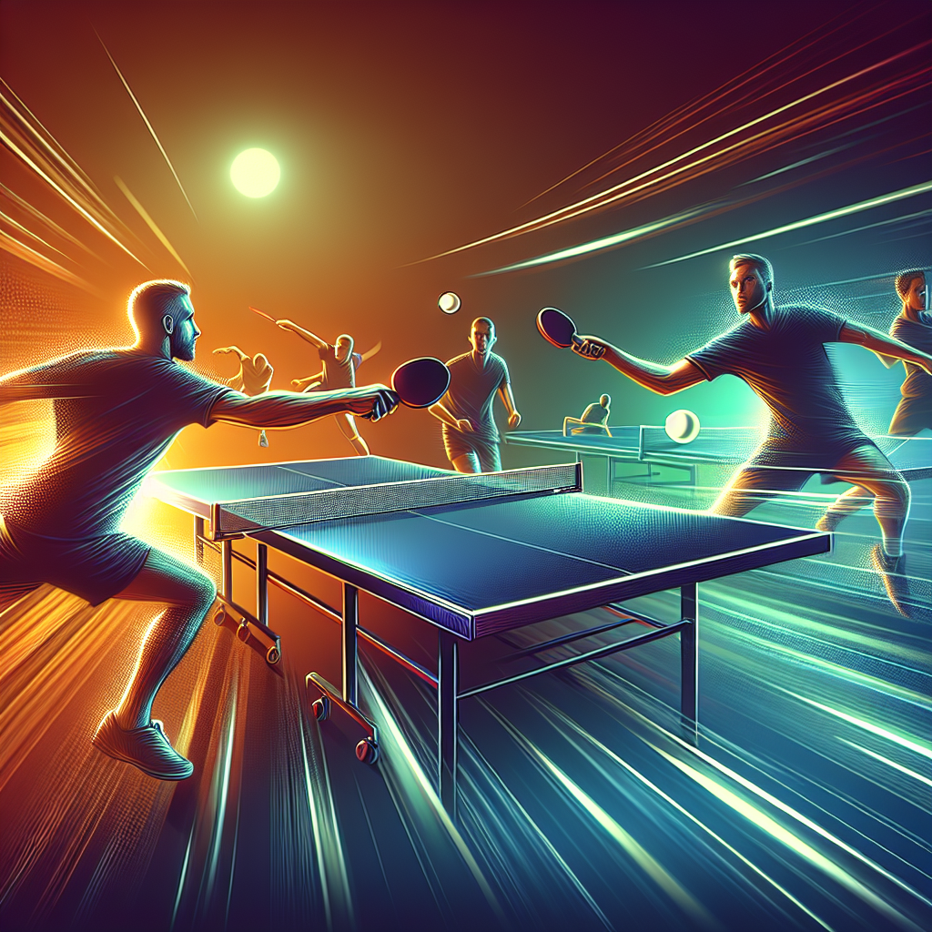桌球賽事投注, modern digital art style, high quality, suitable for blog post, no text or watermarks