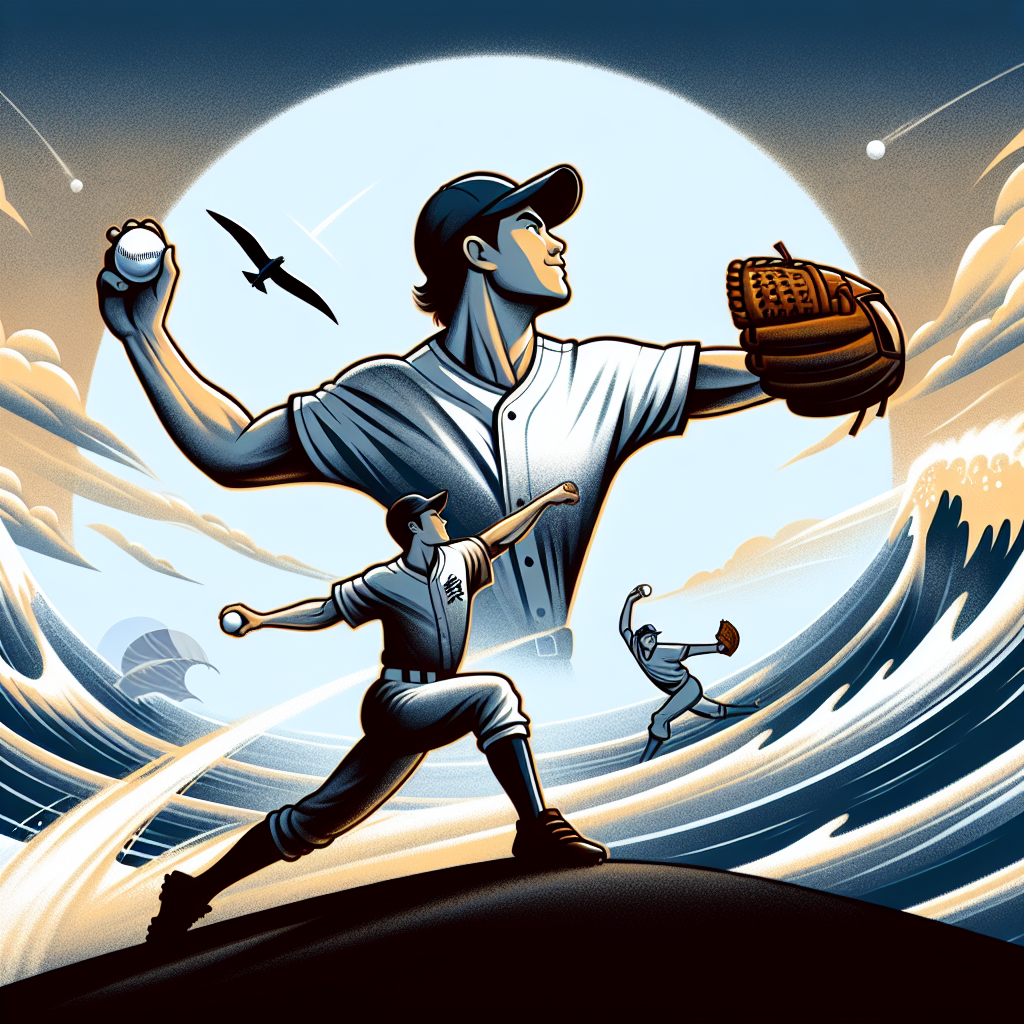 中職／微笑強投浴火重生 徐若熙投向夢想彼端, professional blog illustration, high quality, suitable for blog post, no text or watermarks