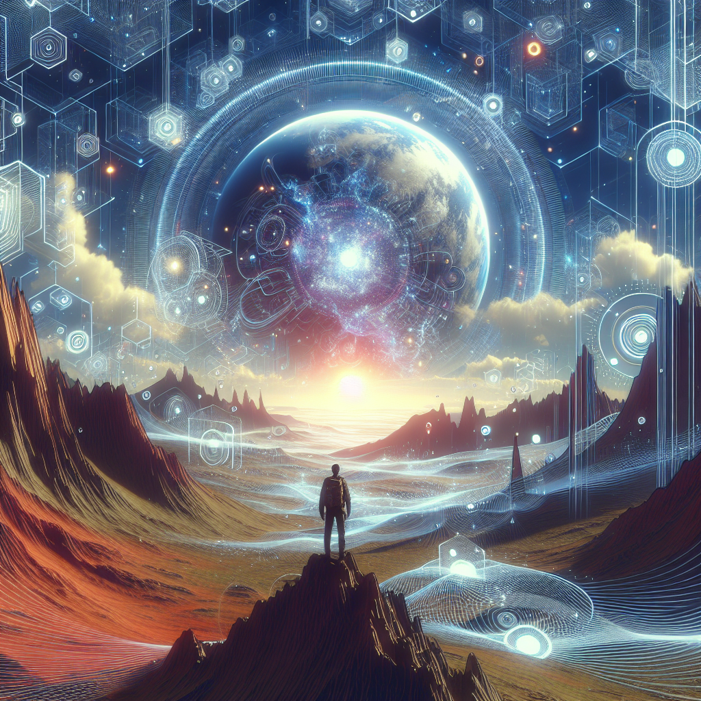 元宇宙, modern digital art style, high quality, suitable for blog post, no text or watermarks