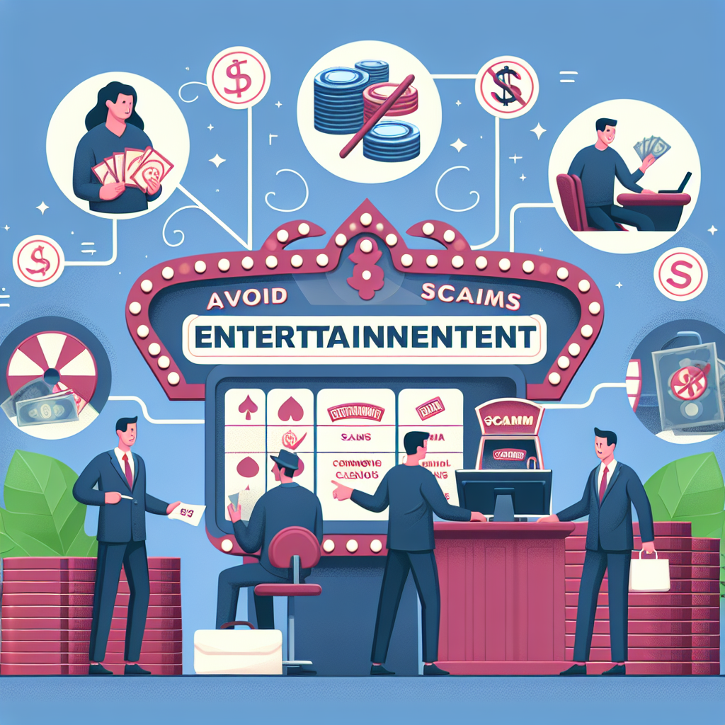 如何避免娛樂城詐騙, professional blog illustration, high quality, suitable for blog post, no text or watermarks