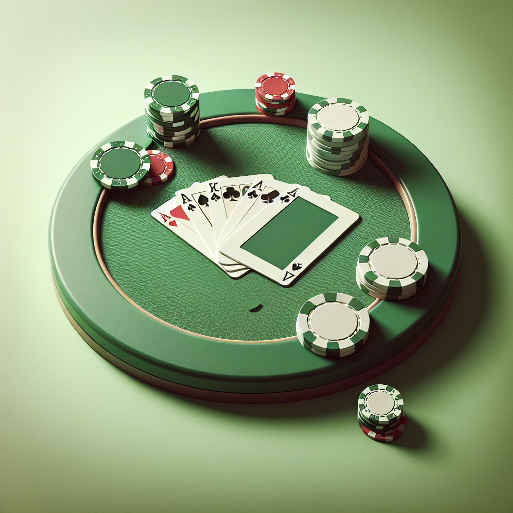 德州撲克 英文, modern digital art style, high quality, suitable for blog post, no text or watermarks