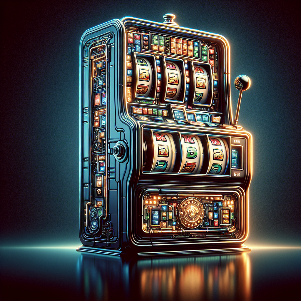 老虎機, modern digital art style, high quality, suitable for blog post, no text or watermarks